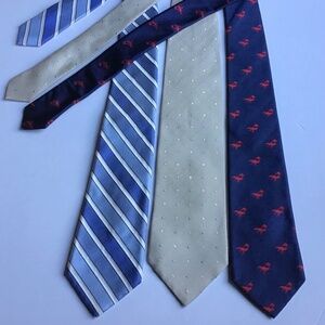 3 Elegant Façonnable all silk ties made in Italy 🇮🇹 and France 🇫🇷